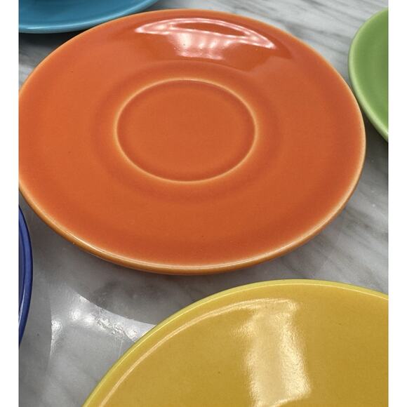 Pagnossin Ceramic Espresso 3 Cups 5 Saucers Mix & Match Colors Made In Italy - Picture 7 of 16